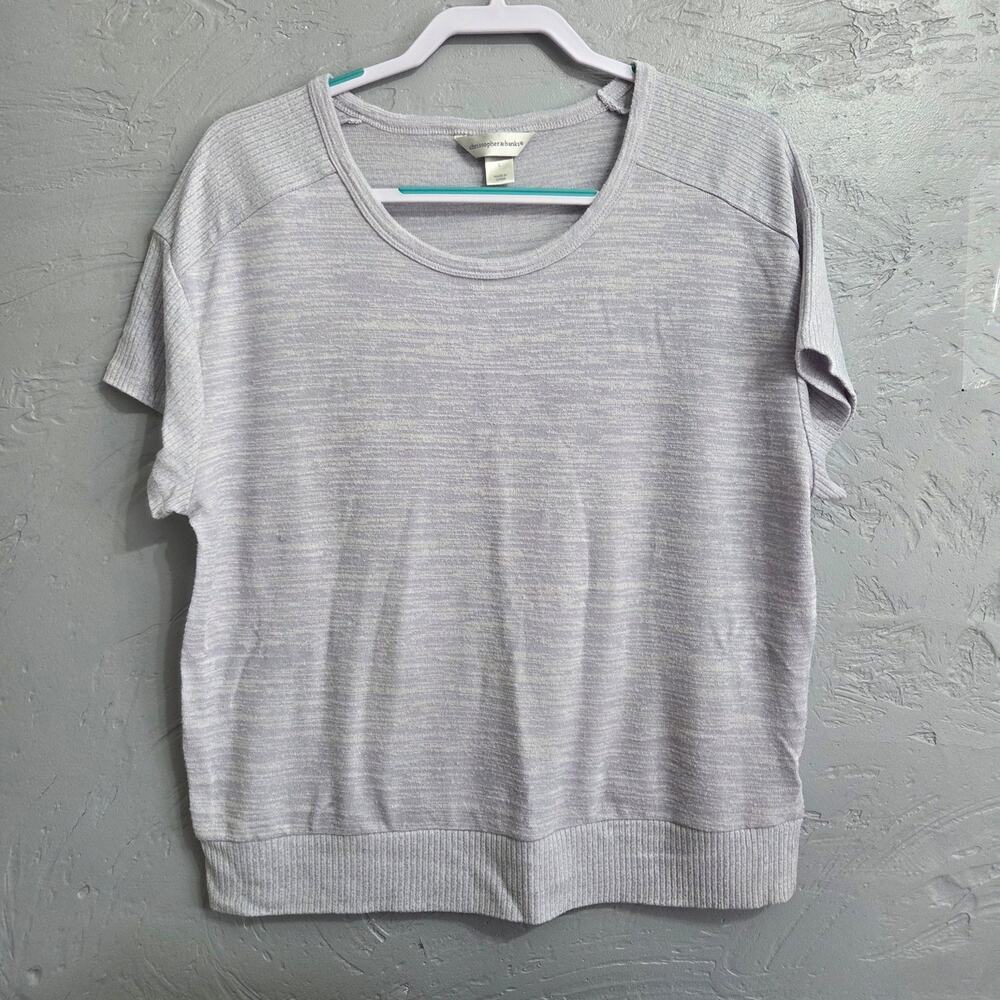 Christopher and Banks Woman's Light purple Short Sleeve Top size L
